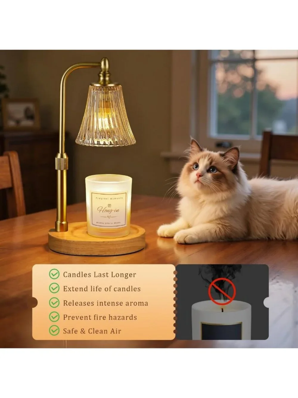 Candle Warmer Lamp with Timer - Perfect Gift for Women, Moms & Sisters